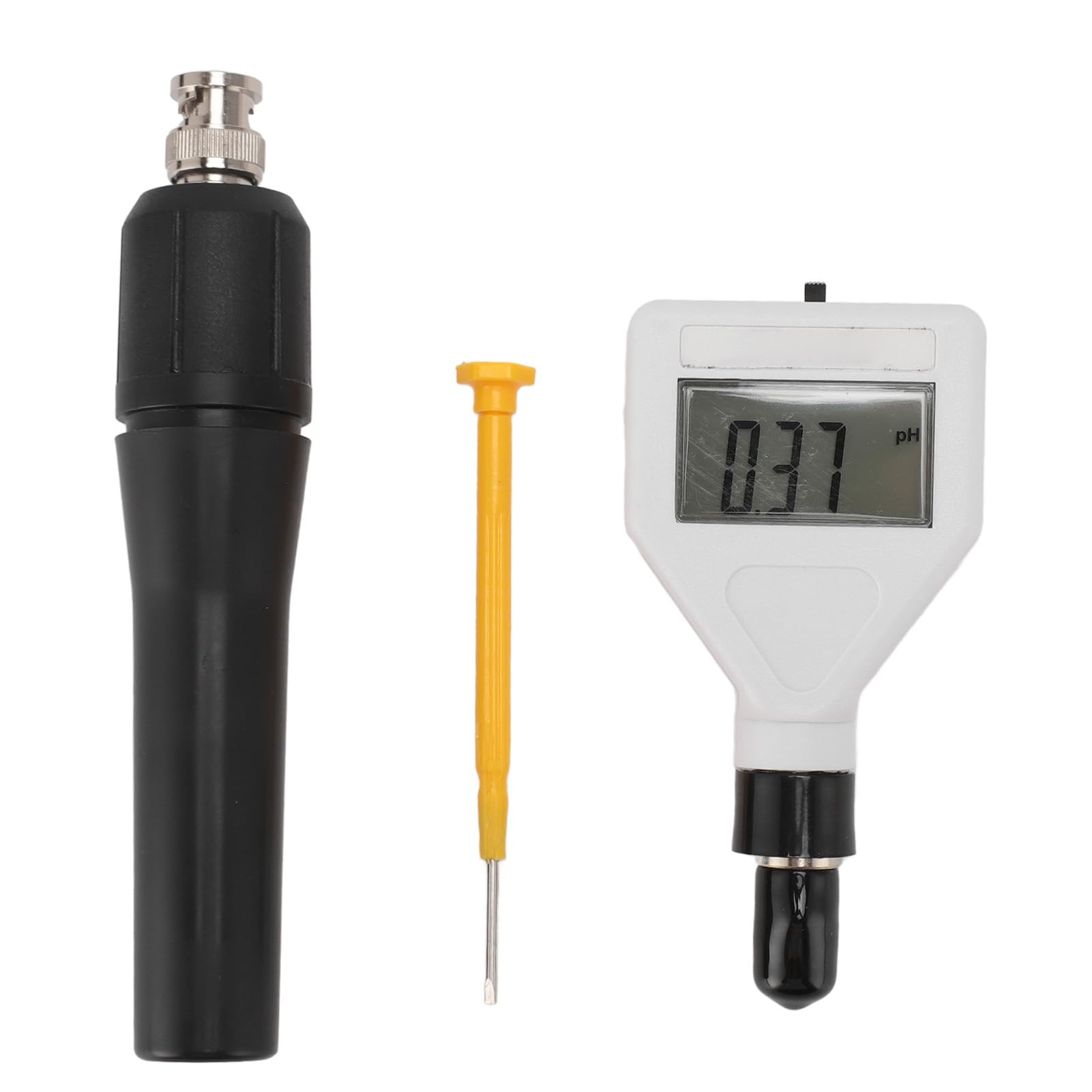 Hidyliu Misuratore di pH del suolo, display LCD retroilluminato, tester multiuso per frutta, carne, terreno, 0,00-14,00 pH, per giardino, prato, fattoria