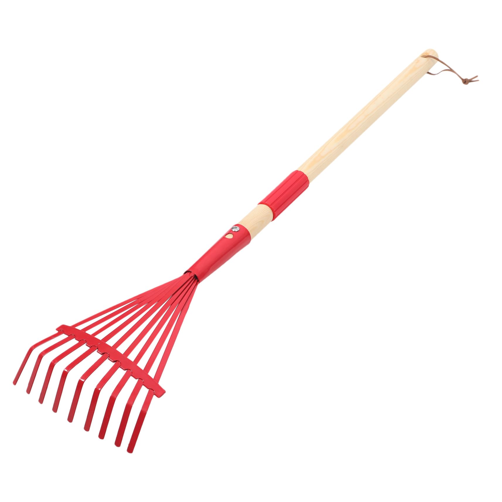 UPKOCH 3 Stück Abnehmbarer Holzgriff Rake Rasenrechen Kind Kleiner Gartenrechen Mini rasenkanten Kleiner Handrechen Gartenreinigungsgeräte Handrechen für den Garten hölzern rot