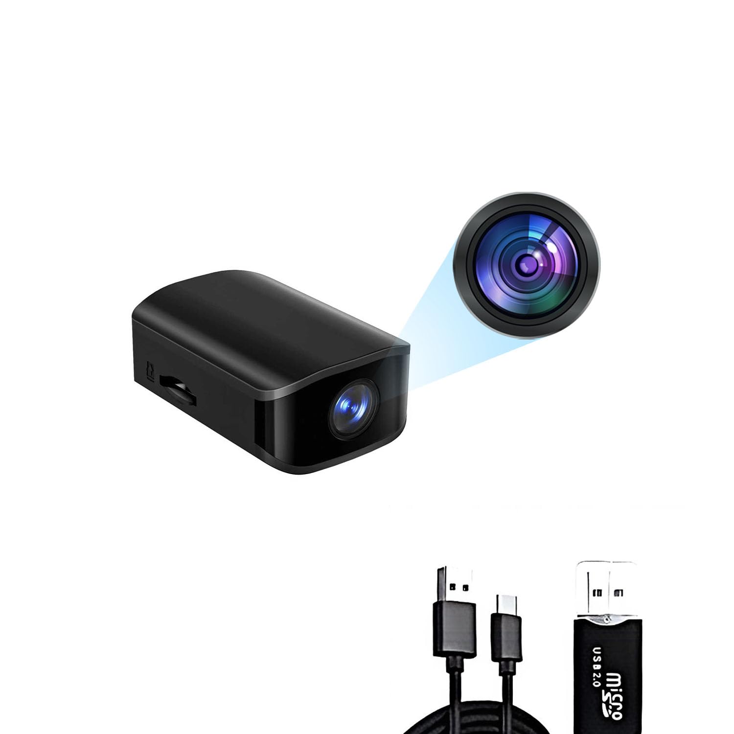 1080P Mini Spy Camera, Motion Detection, Night Vision, No WiFi Needed