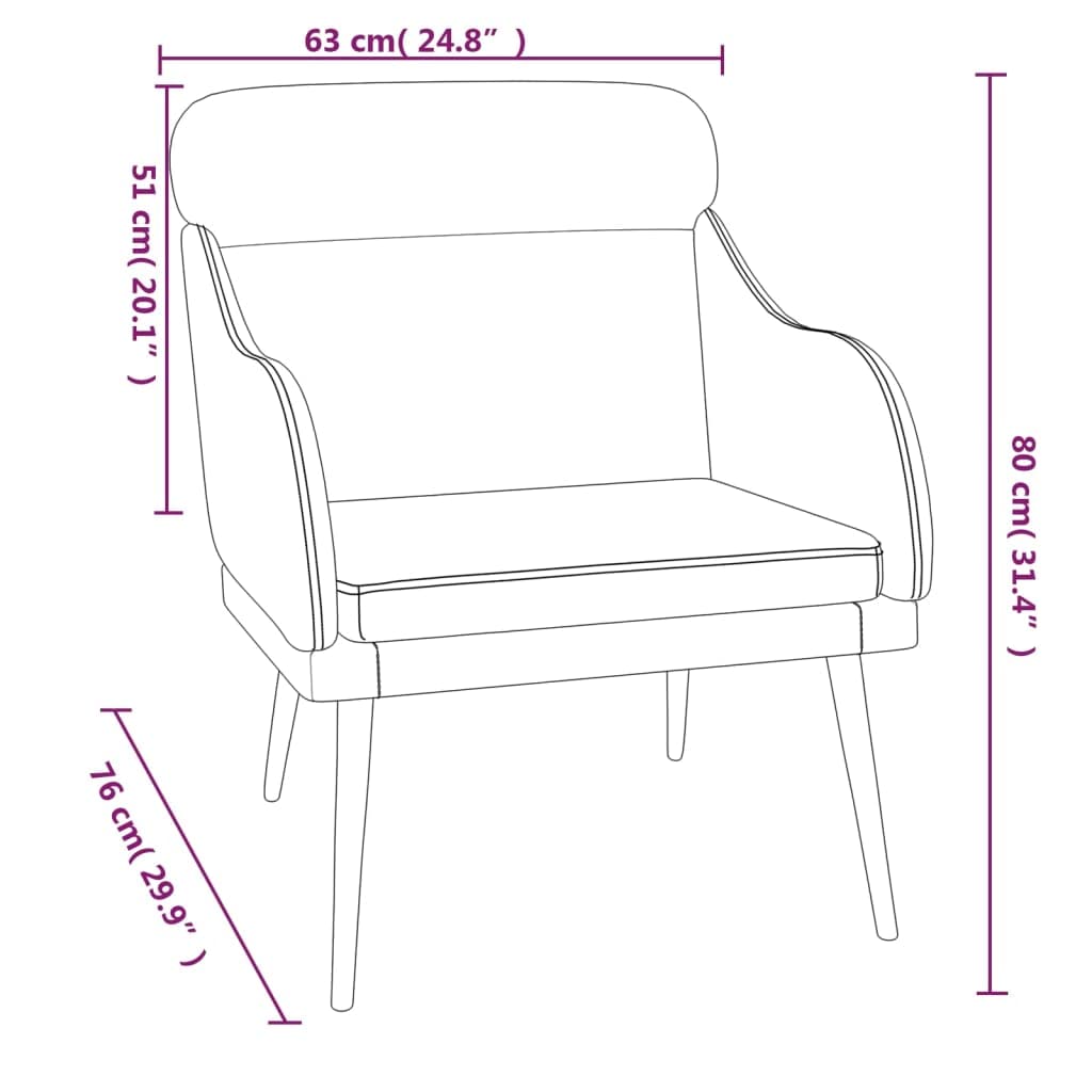 Comoda poltrona nera 63 x 76 x 80 cm in velluto con schienale e braccioli imbottiti, seduta spessa imbottita, robusta struttura in metallo, istruzioni di montaggio incluse (lingua italiana non