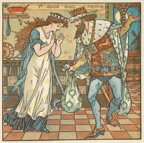Tableau Toile Roi Arthur et sa reine, l'élégance des légendes pour votre intérieur