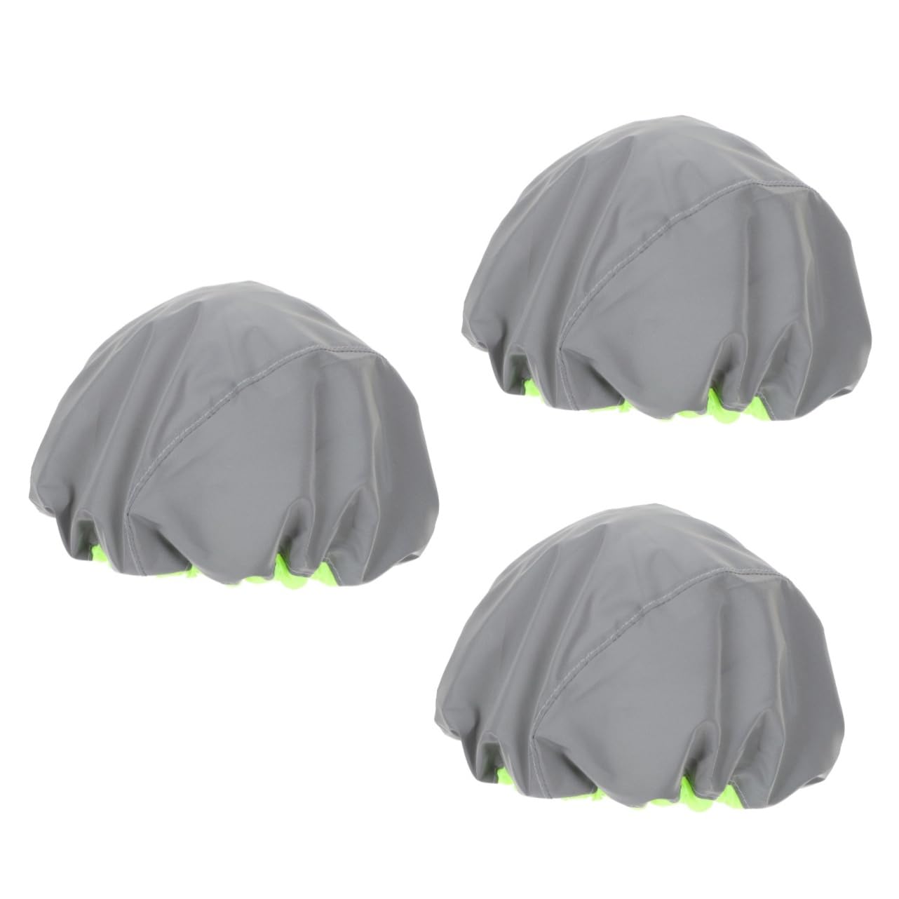 BESTonZON 3pcs Reflective Helmet Cover Rainproof Helmet Protector Sleeve for Cycling Lightweight and Breathable Design High Visibility for Night Safety Grey