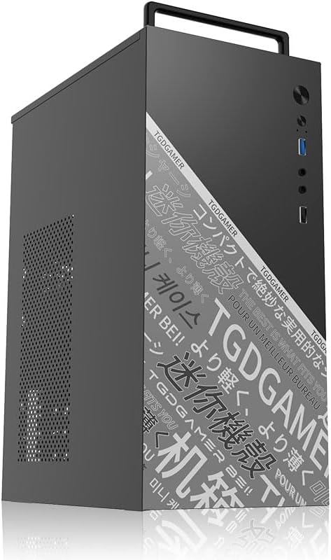 SOEYi U320 M-ATX/ITX Case, Micro ATX CASE, Portable Desktop Case With