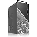 TGDGAMER TGD-1/matx case,itx case,Micro ATX PC Case for Office, Support MATX, Mini-ITX, Micro ATX case Slim with USB3.0x1, USB2.0x1I/O Port, Black Without Fans