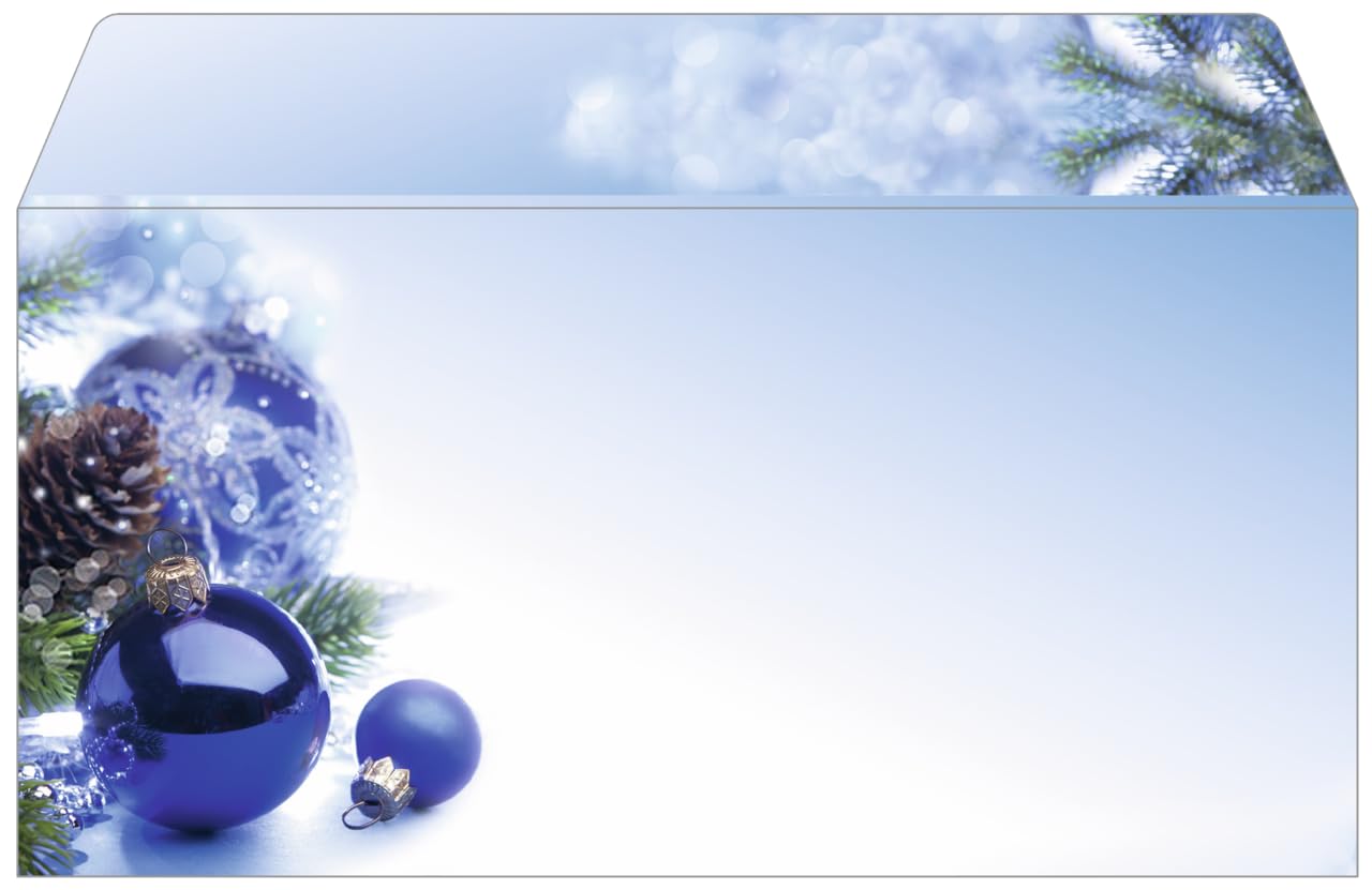 SIGEL DU036 Koperty Boże Narodzenie "Blue Harmony", DIN długie, 50 sztuk