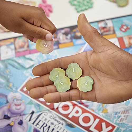 Monopoly: Disney's The Little Mermaid Edition Board Game, 2-6 Players For Family And Kids Ages 8+, With 6 Themed Monopoly Tokens (Amazon Exclusive) #TOP4