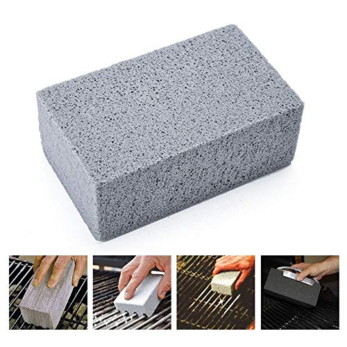 Lesgos Grill Cleaning Stone, 100% Ecological Odorless Reusable Griddle Brick Cleaning Block, Safely and Quickly Removes Stubborn Grime for Flat Top Grills or Griddles, Grills Grate