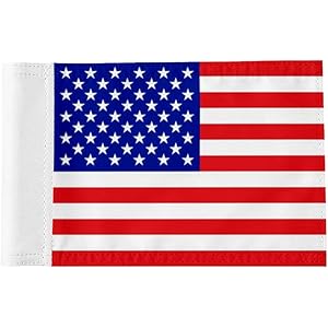 Standard Golf Flag Double Side American Golf Pin Flag Practic Putting Green Golf Flag For Backyard Garden Double-Sewn 600D Nylon Miniature Pin Flag (20″x13″)