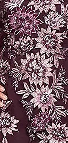 Alex Evenings Women's Short Floral Embroidered Cocktail Sheath Dress, Wedding Guest, Formal Gown (Petite and Regular Sizes)3