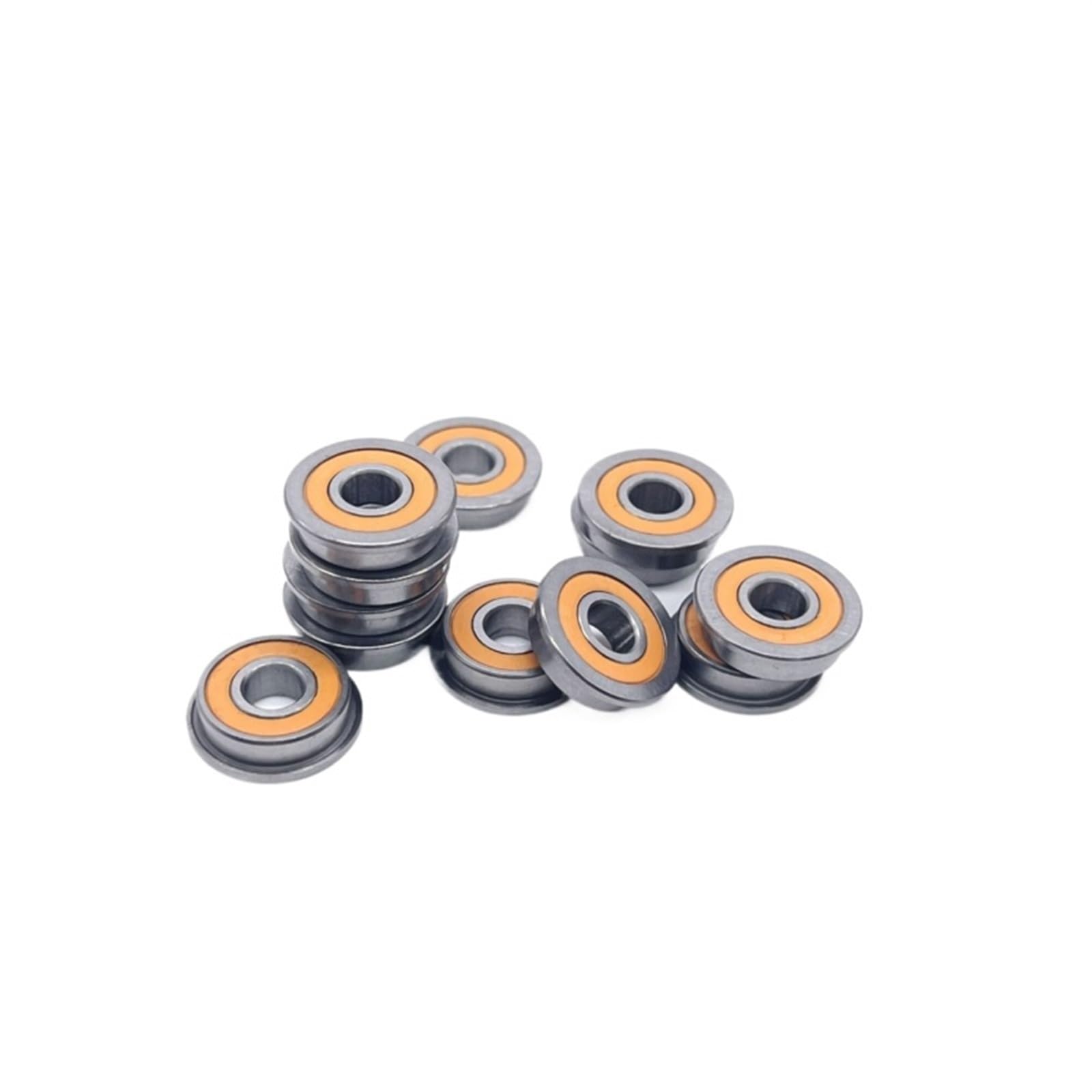 10 sztuk F695RS łożysko 5*13*4mm F695 Miniaturowe łożyska kulkowe kołnierzowe F695-2RS