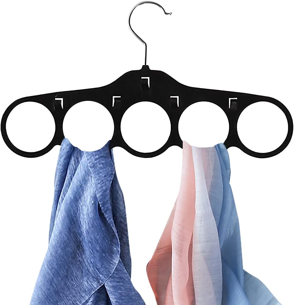 ManGotree Velvet Scarf Hanger, Scarf Organizer,Flocked