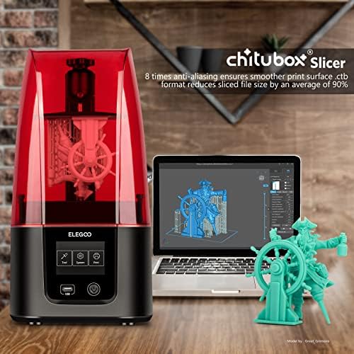 ELEGOO Resin 3D Printer, Mars 3 MSLA 3D Printer with 6.66 inches Ultra 4K Monochrome LCD and Ultra-high Printing Accuracy, Print Size 143*89*175mm³