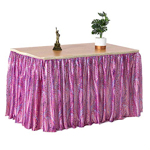 image for MORPHO HELENA Tutu Table Skirt 6ft for Round Retangle Table Starry Sky