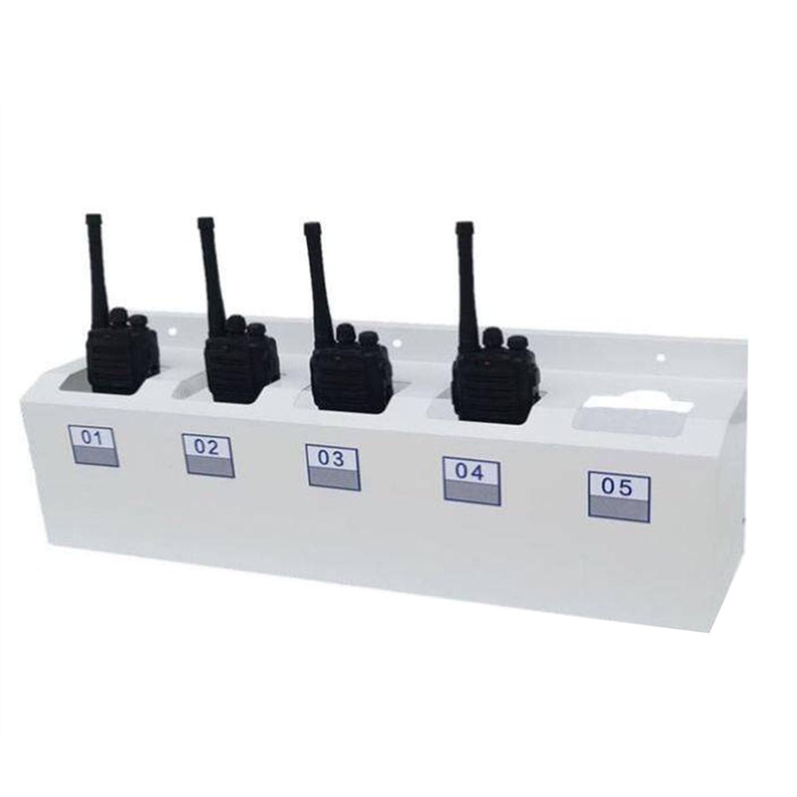 Organizer Ścienny Walkie Talkie 2 Way Radio Organizator Rack | Strażak Multi Unit Handheld Radio Holder,Uniwersalny Futerał Radiowy,Uchwyt Walkie Talkie z podstawą ładującą,dla szkoły