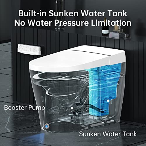 EPLO-Smart-Bidet-Toilet-with-Tank-Built-in-Auto-opencloseHeated-SeatWarm-WaterAuto-FlushNightlightRemote-ControlElongated-One-Piece-Electric-Toilet-for-Bathrooms