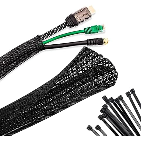 POPYS Organizador Cables + Bridas | Manguito Auto-Cierre Cover