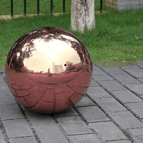 Bola esférica para jardín Xweptuy, juego de 6 esferas de acero inoxidable con espejo pulido 6