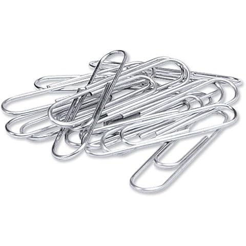 Whitecroft TS-120288 Essentials Small Lipped Paper Clip, 22mm, Pack of 1000 Cover