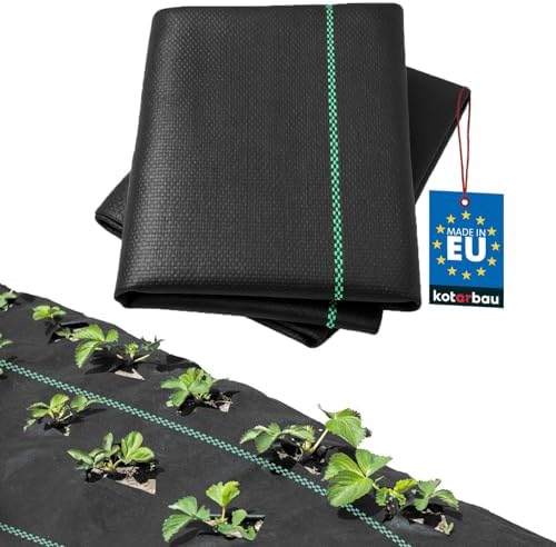 KOTARBAU® Toile anti-mauvaises herbes - 1,1 x 5 m - Perméable à l'eau - Extrêmement résistante