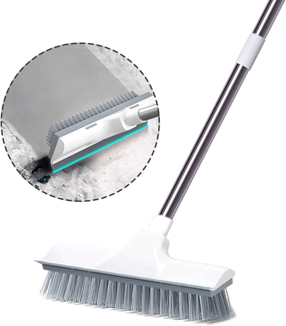 Home Amaz 2 in 1 Floor Cleaner Scrub Brush with Squeegee Scrubber & Long Handle 120° Rotate Tiles Cleaning Crevice Scrub Mop Wiper Stiff Bristle Floor Sweeping Broom for Kitchen Bathroom Wall Home (B0BK212DYM) Amazon Price History, Amazon Price Tracker