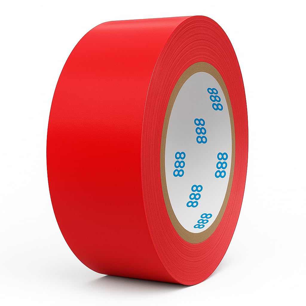 MG888 Multi-Purpose Duct Tape 1.88 Inches x 60 Yards, Crafts, Repairs & DIY Projects, 1 Roll (Red)