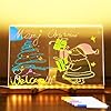 7-Color LED Drawing Board for Kids & Adults - Light Up Doodle Board with Stand, 4 Lighting Modes - Acrylic Dry Erase Memo Board with Markers & Spray Bottle for Bedroom, Office, Gifts (12 * 8 inch)