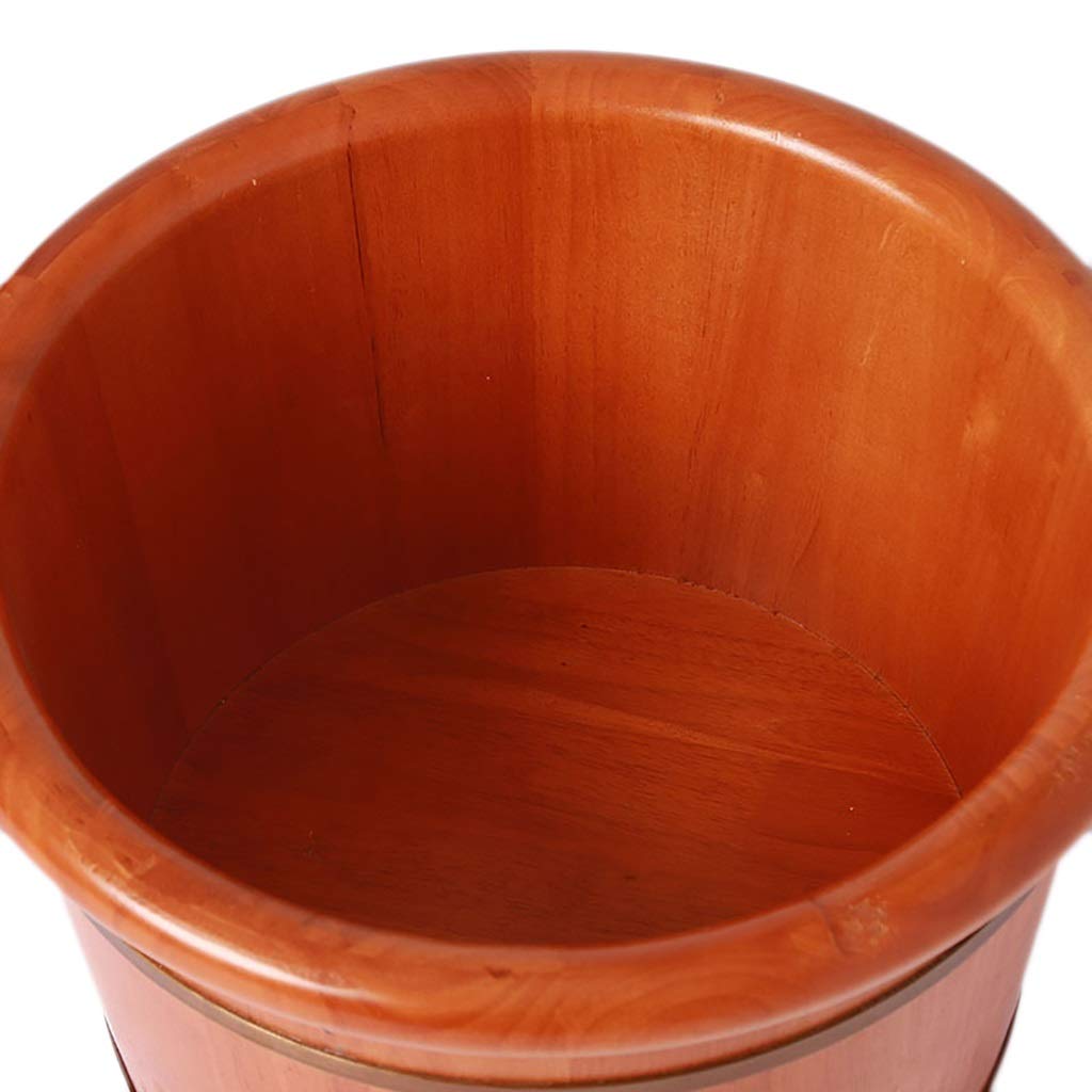 Secchio per pediluvio in legno, barile per pediluvio, barile per piedi in abete, design dell'orecchio ispessito, adatto a famiglie, sale massaggi, hotel, ecc. Super facile da usare Comfortable