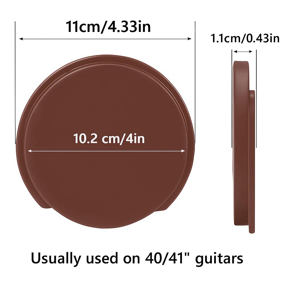 Mozart Silicone Acoustic Guitar Sound Hole Cover – Feedback Suppressor Plug | Durable Soundhole Muter Buffer for 41''/42'' Acoustic Guitars (Black) 2