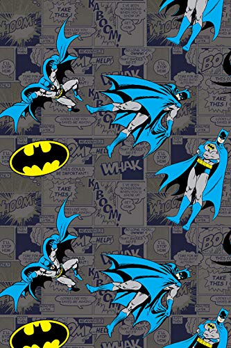 DC Comics Men's Classic Batman Comic Book and Bat Symbol All-Over Print Lounge Pajama Pants Sleepwear3