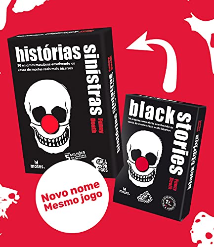 Galápagos, Histórias Sinistras: Mortes Hilárias (Black Stories Funny Death), Jogo de Enigmas para Am