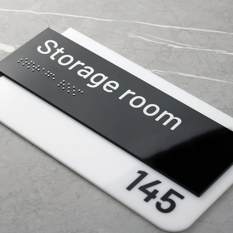 LIPAYMAN Acrylic Rectangular Name Plate 15x30 cm – Customised Name Board for Home Entrance & Office 3