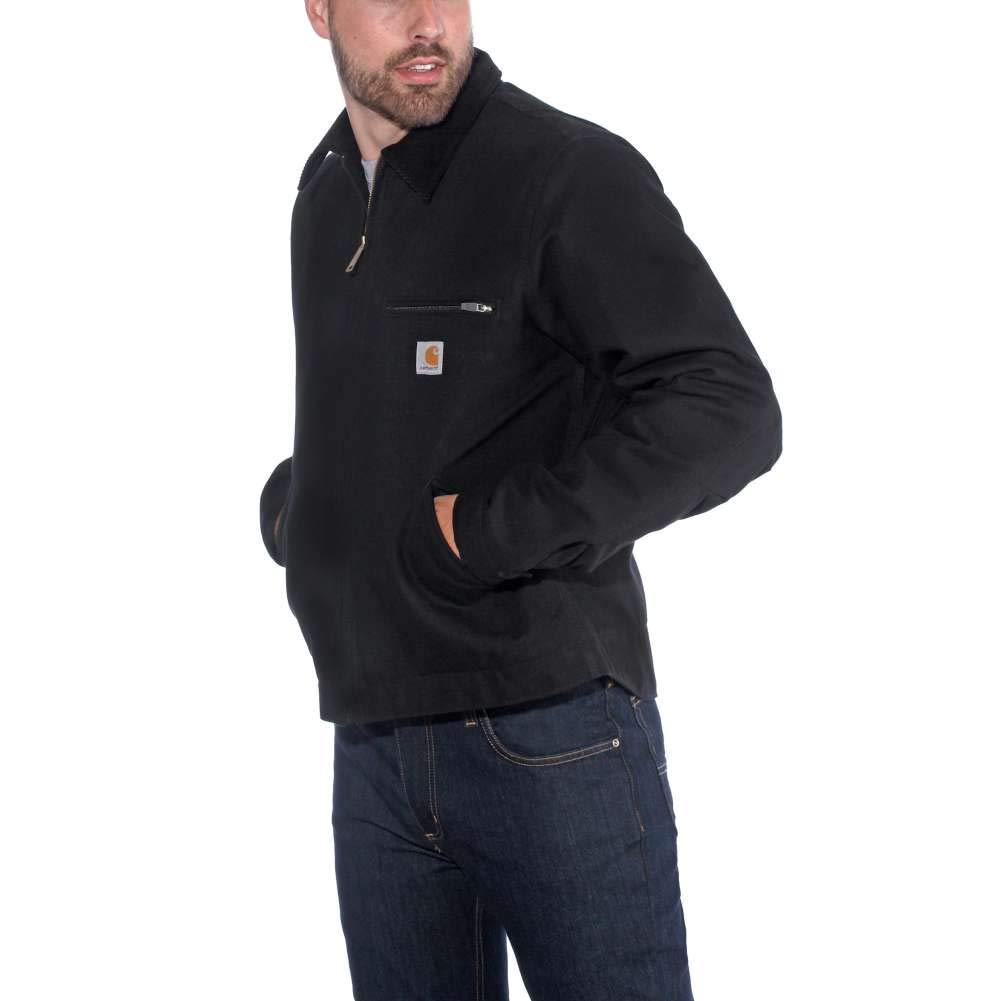 Carhartt Giacca Detroit, Vestibilità Comoda, In Tessuto Duck Con Fodera Tipo Coperta A Righe, Uomo