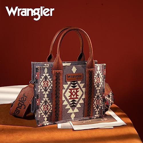 Image of Wrangler Aztec Tote Bag for Women Boho Shoulder Purses and Handbags
