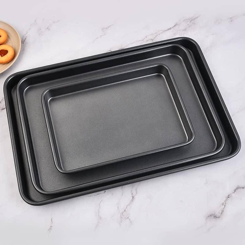 YIRENZUI Creative Non-stick Rectangle Baking Sheet Cookie Sheet Cupcake Mould Oven shallow chassis cookie sheet baking tool 2 sets of, best choice