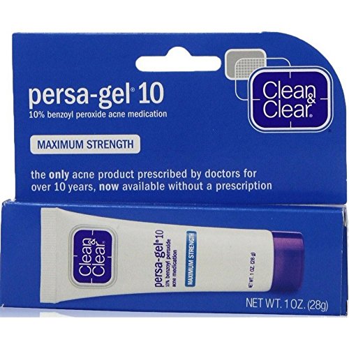 Clean & Clear Persa-Gel 10 Max Strength 1 Ounce (29ml) (2 Pack) Clean & Clear Persa-Gel 10 Max Strength 1 Ounce (29ml) (2 Pack)