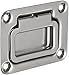 Monroe Stainless Steel 304 Recessed Spring Loaded Pull Handle , Rectangular Grip, Polished Finish, 3