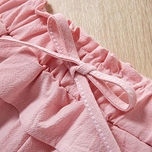 oklady Toddler Girl Clothes Ruffle Floral Embroidery Shirt and Shorts Set4