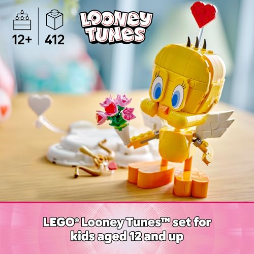 LEGO Looney Tunes Sweetheart Tweety Bird Building Toy for Adults & Kids - Tweety Figure W/Display Pedestal & Accessories for Girls & Boys, Ages 12+ - Gift for Looney Tunes Fans - 40824 - image 2