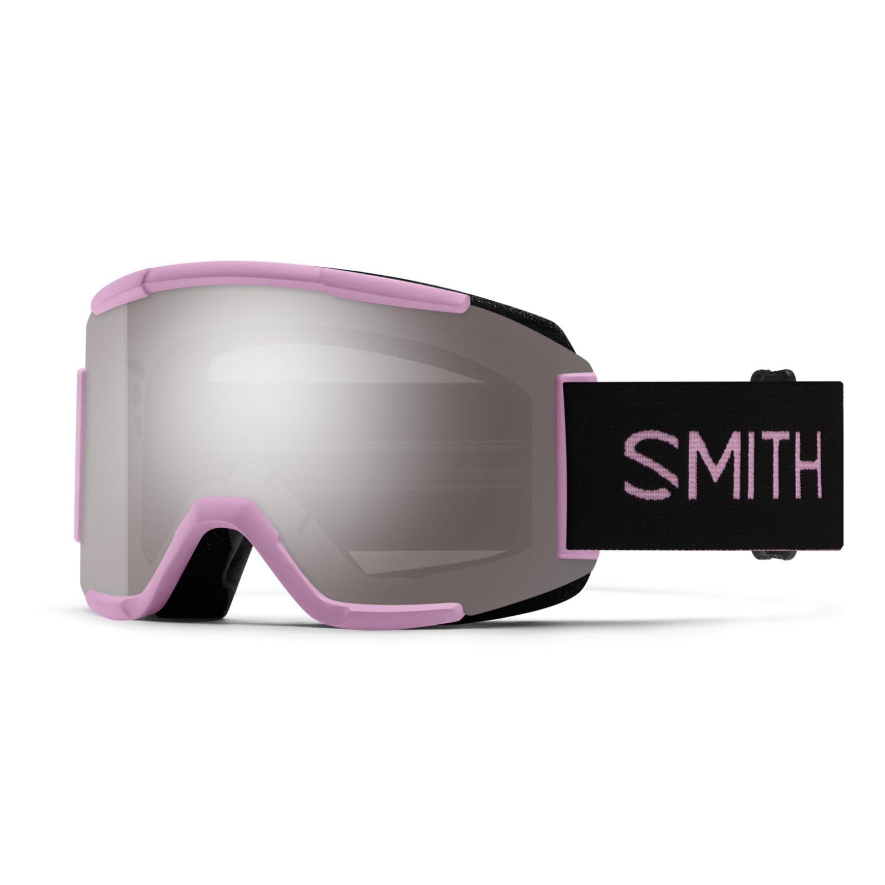 SMITH Squad Snow Goggles – Adult Ski & Snowboarding Goggles with Distortion-Free Optics, Anti-Fog Performance & 100% UV Protection – for Men & Women – Proper Pink, ChromaPop Sun Platinum Mirror