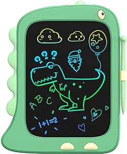 ORSEN 8.5 Inch LCD Doodle Board Tablet Toy - Green Dinosaur Drawing Pad for Kids 2-6 Years Old - Christmas and