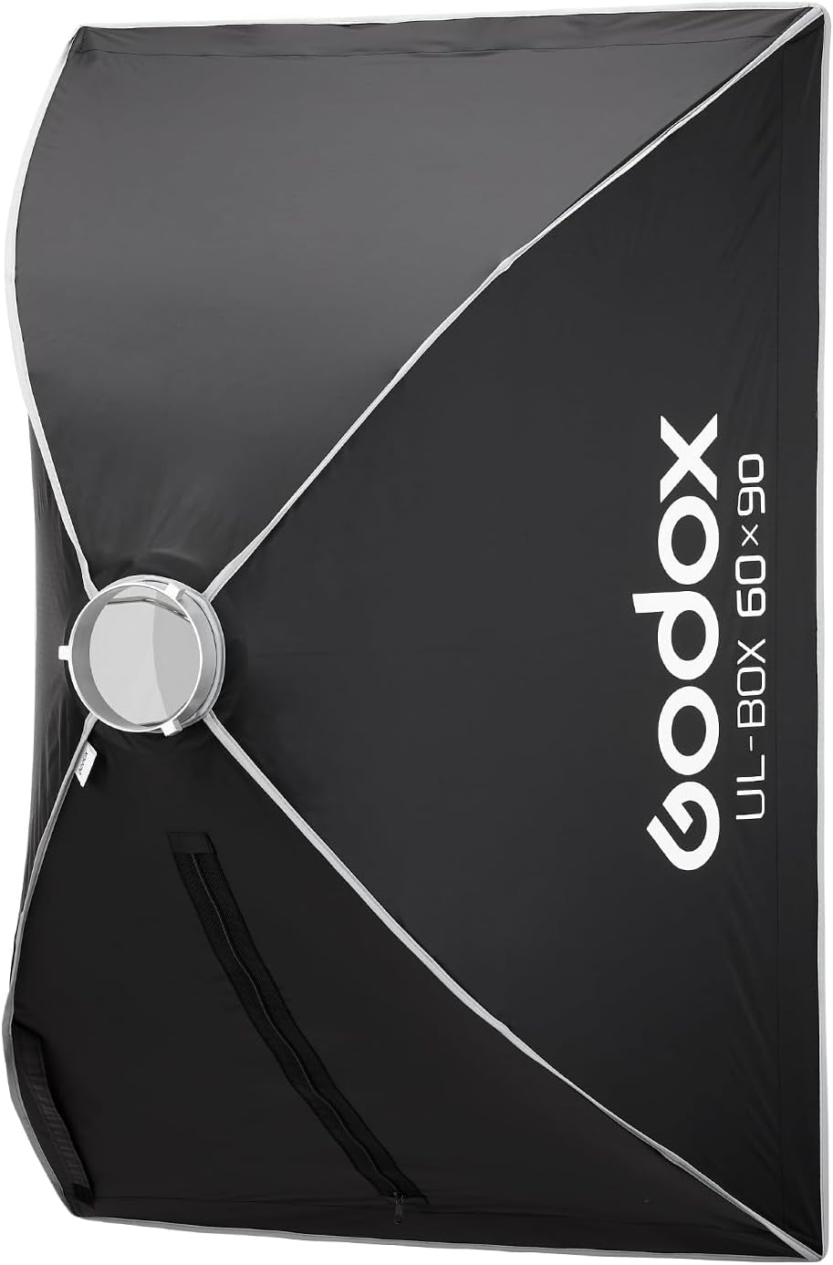 Godox UL-Box 60x90 cm / 24x35 Pulgadas Paraguas Softbox de Liberación Rápida - Softbox Rectangular Compacto，con Difusores，Rápida Instalación, Compatible con Montura Bowens