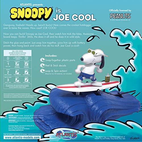 Figura Snoopy Joe Cool Surfing 15 cm Modelo Plástico miniatura 3