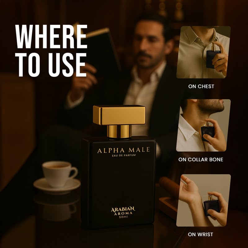 Arabian Aroma Store Arabian Aroma Alpha Male Eau de Parfum 50ml - Image 7