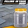 Nuanchu Roofing Granules 6.6 lb Bottle Roof Shingles Particles for Repair, Drainage, Heat Dissipation, Sound Insulation(Gray)