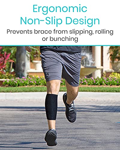 Vive SUP1030 Calf Brace - Adjustable Shin Splint Support - Lower Leg Compression Wrap Increases Circulation, Reduces Muscle Swelling - Calf Sleeve thumb #6
