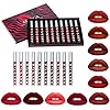 Arlega 10pcs Matte Liquid Lipstick Set, 0.07 oz Full Size Velvety Smooth Full Pigmented and Long Lasting Waterproof Lipgloss for Daily and Party Makeup, Gift for Women (Large, 2g) (chocolate)