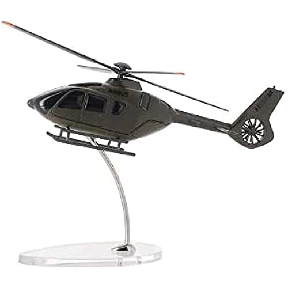 Airbus - Maquette H135M échelle 1:72, Décoration Bureau, Objet de Collection, Injection de métal, avec Support, Vernis Brillant, Dimensions ‎‎22 x 21 x 9 cm