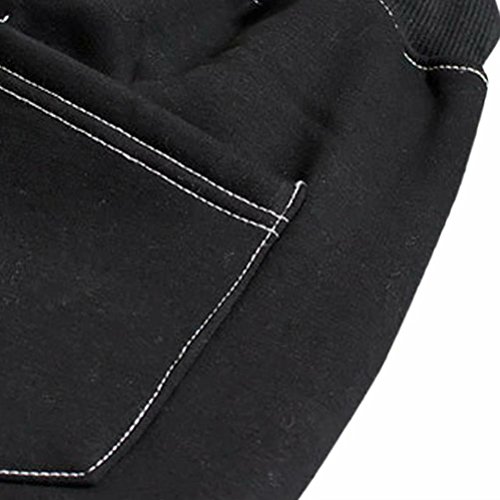 Kids Cotton Pull On Active Sports Jogging Sweat Pants With Pockets For Little Boys & Big Boys, Black, Age 4T-5T (4-5 Years) = Tag 120 #TOP5