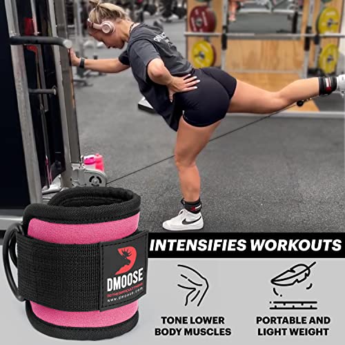 Dmoose Ankle Strap For Cable Machine Attachments - Gym Ankle Cuff For Kickbacks, Glute Workouts, Leg Extensions, Curls, Booty Hip Abductors Exercise For Men Women #TOP3
