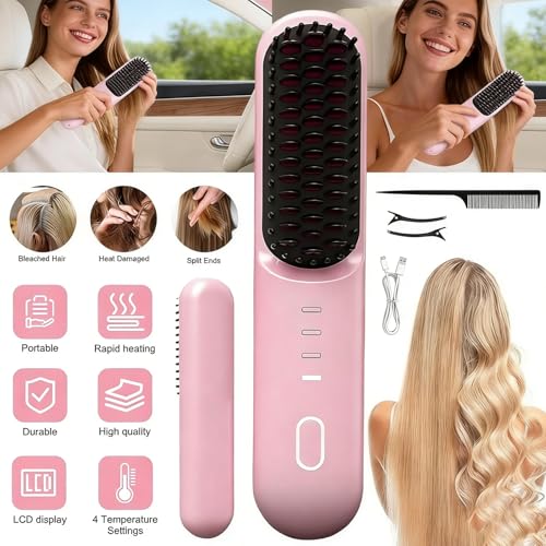 Cepillo Alisador Inalámbrico Go Brush Pro para Cabello Corto miniatura 5